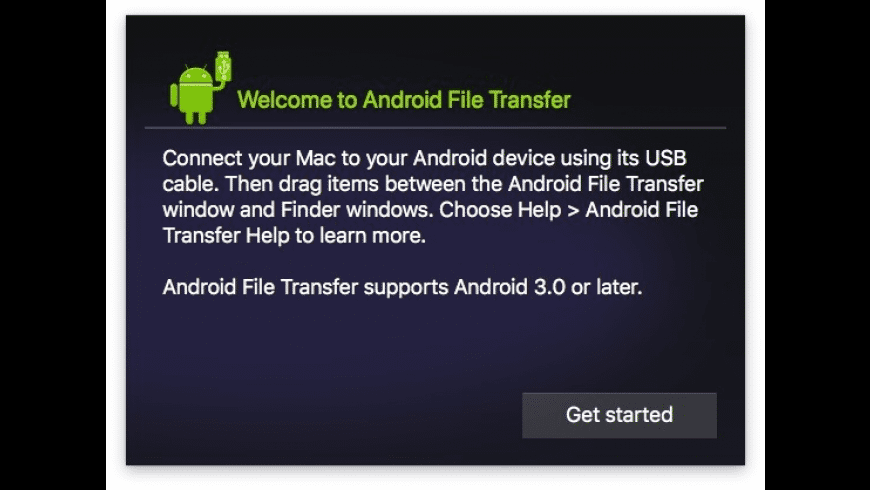 android file transfer download for mac high sierra